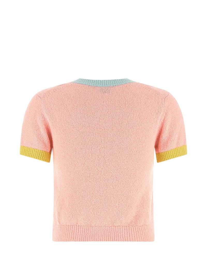 KENZO cartoon-motif intarsia-knit T-shirt outlook