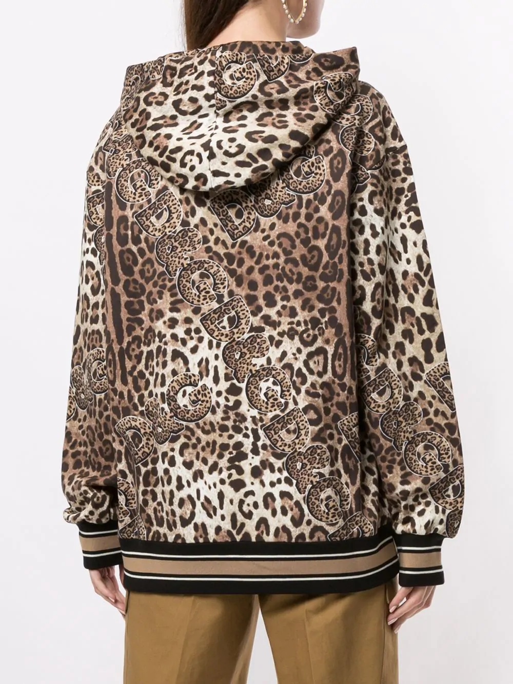 leopard print hoodie - 4