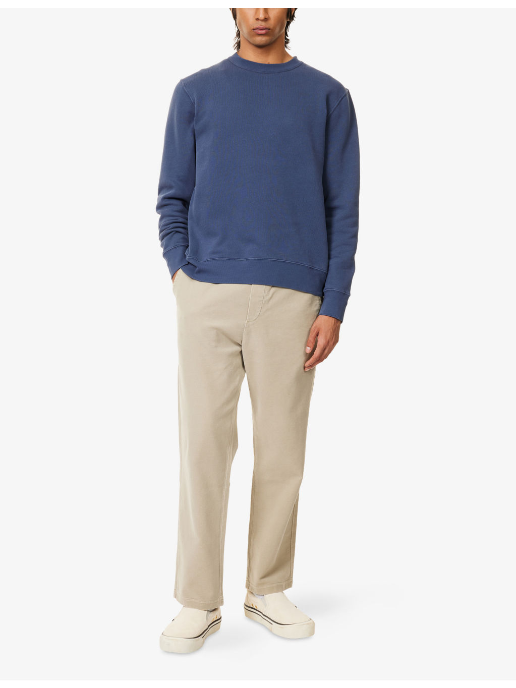 Vintage Crewneck Cotton-Blend Sweatshirt - 2