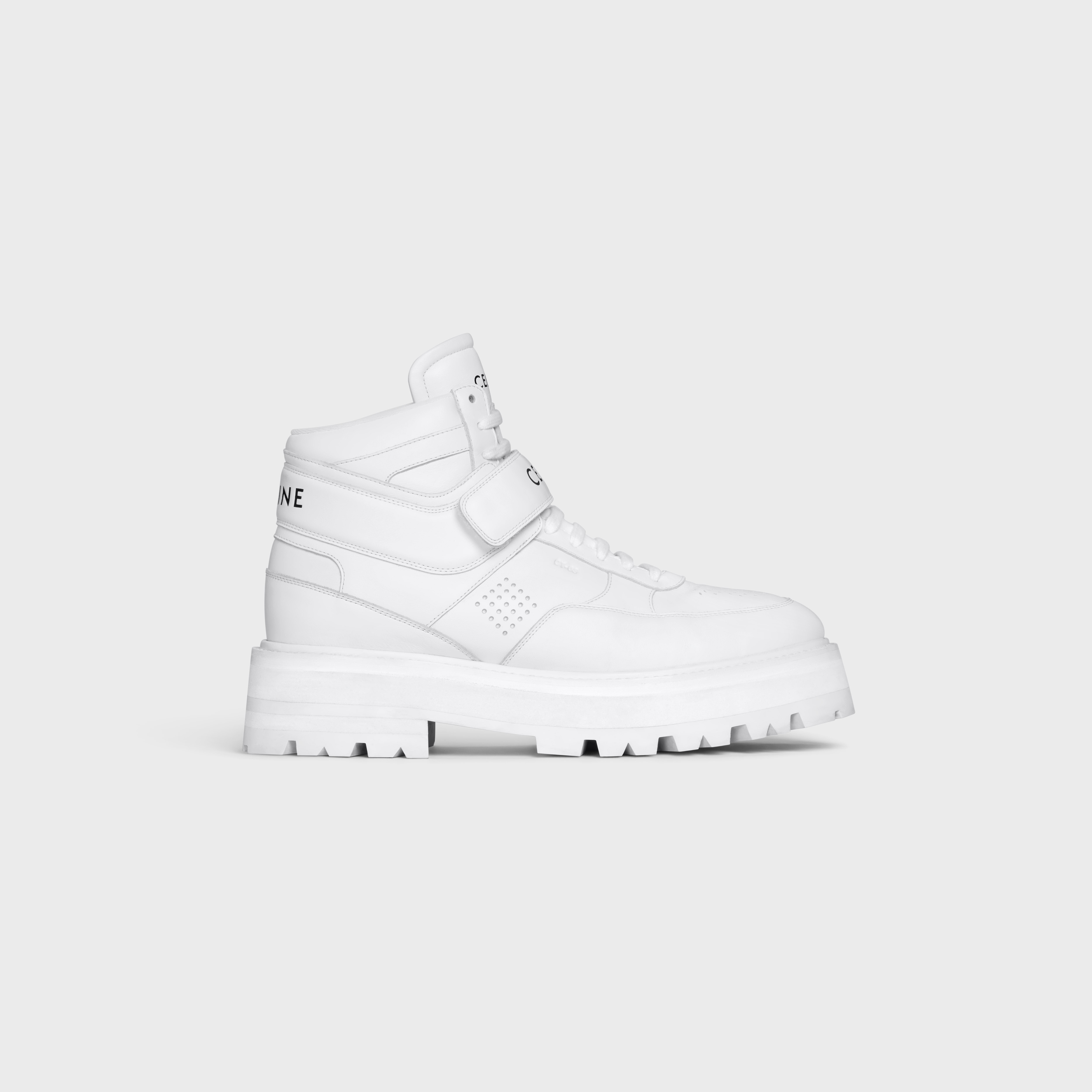 CELINE BULKY TRAINER HIGH SNEAKER WITH VELCRO in CALFSKIN - 1