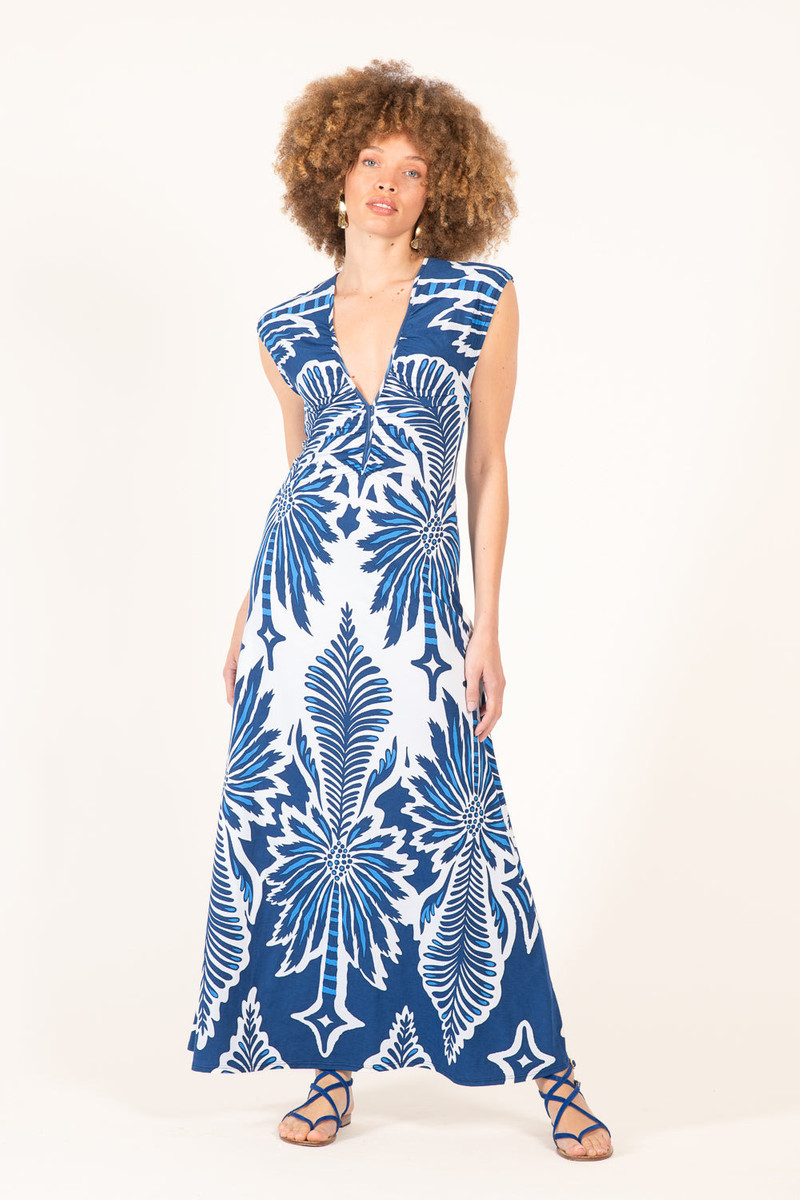 Long Dress Nova - Navy Cartagena 1