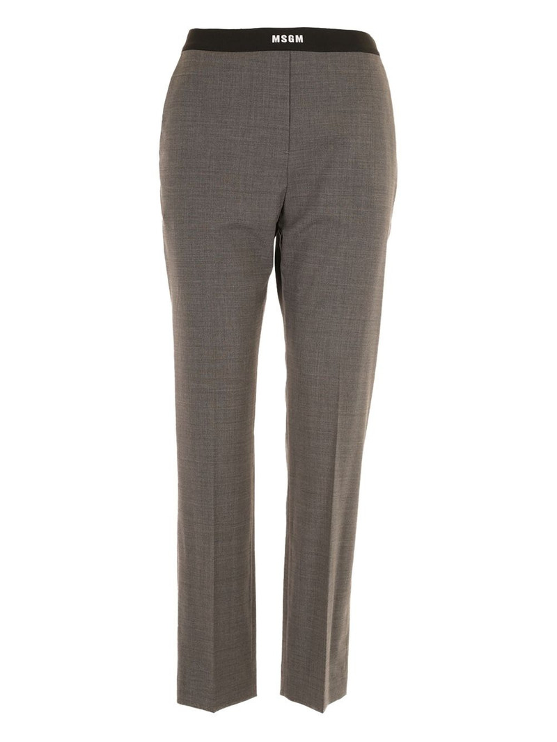 logo-waistband trousers 1