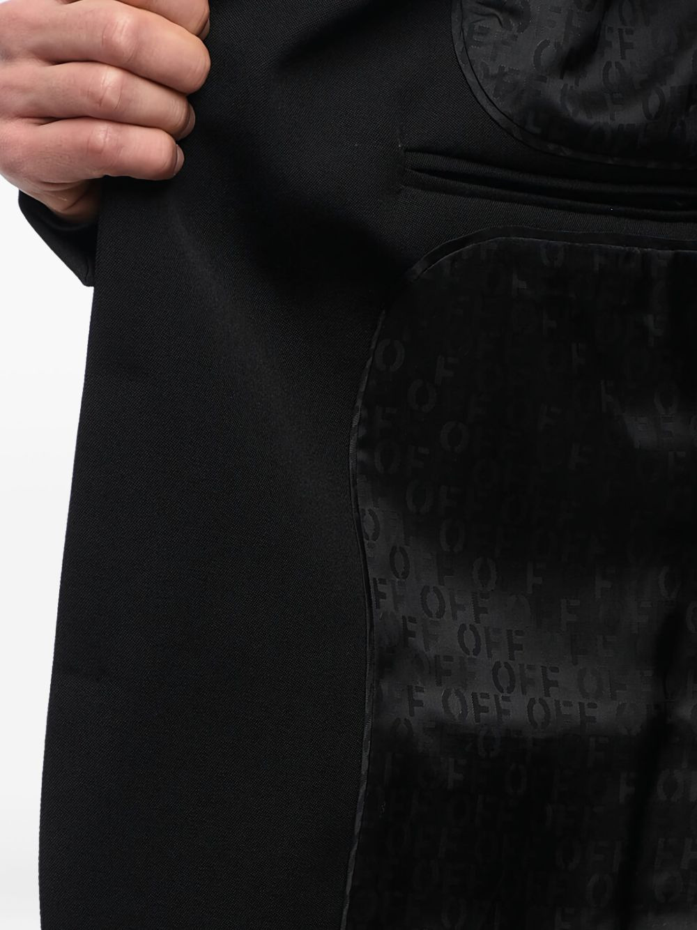 OW EMB DRYWO ARMBAND SLIM JKT BLACK BLAC - 4