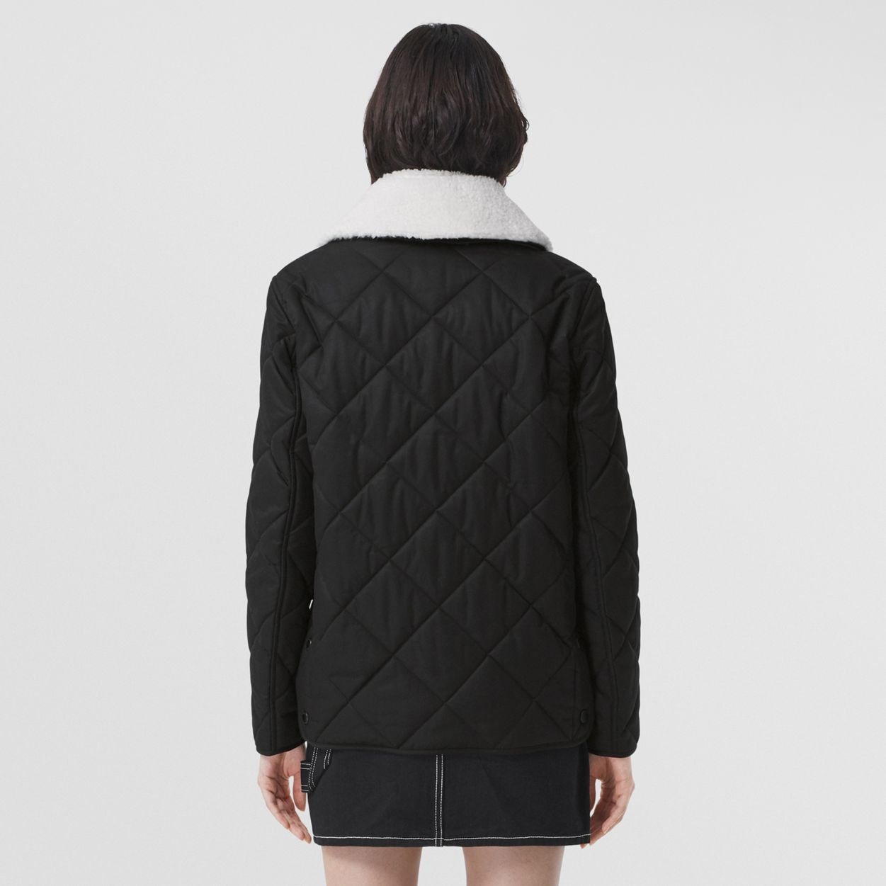 Diamond Quilted Cotton Gabardine Jacket - 3