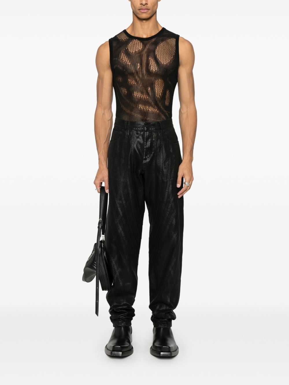 waxed jeans - 2