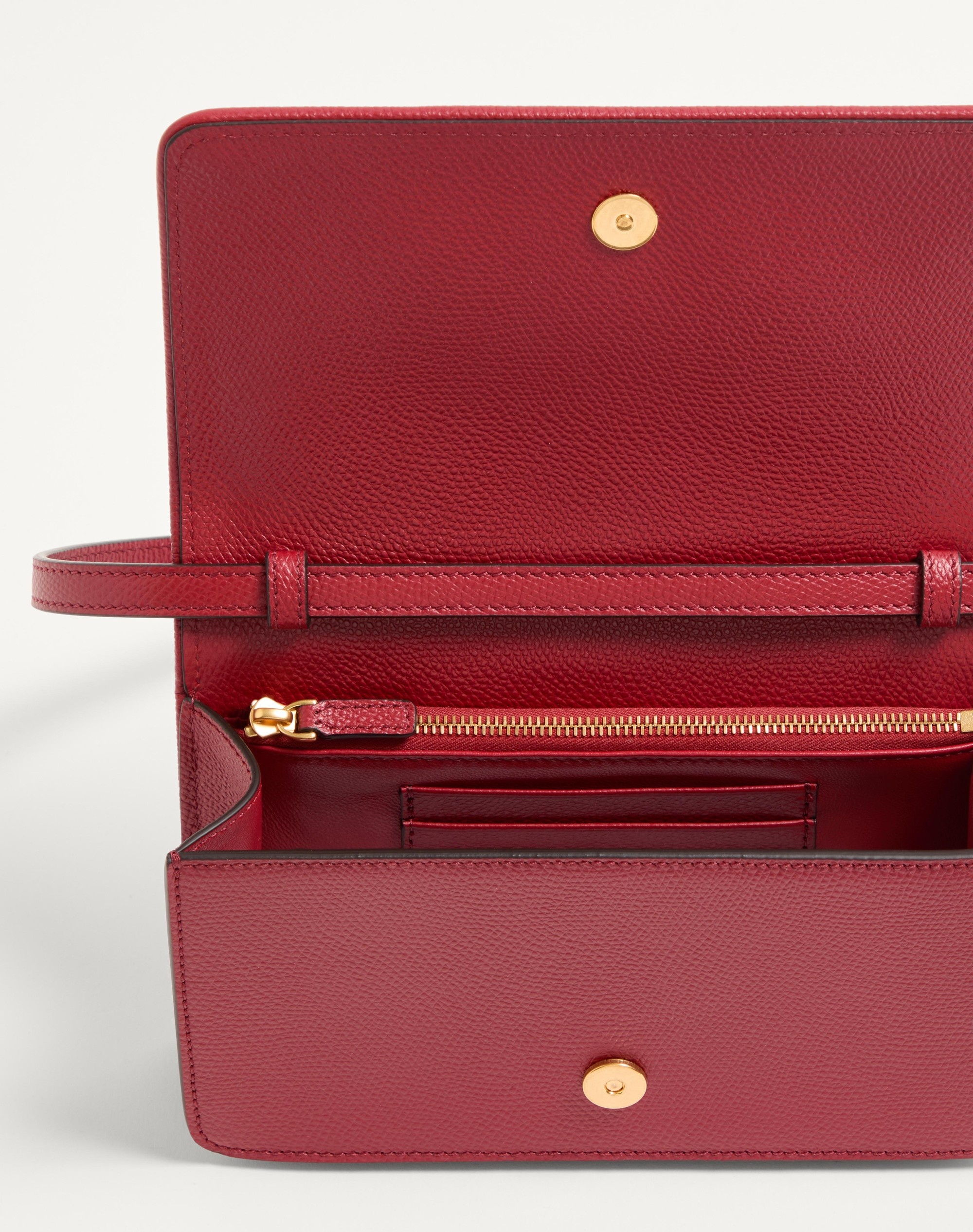 VLOGO SIGNATURE MINI DENIM SHOULDER BAG WITH CHERRYFIC EMBROIDERY - 5