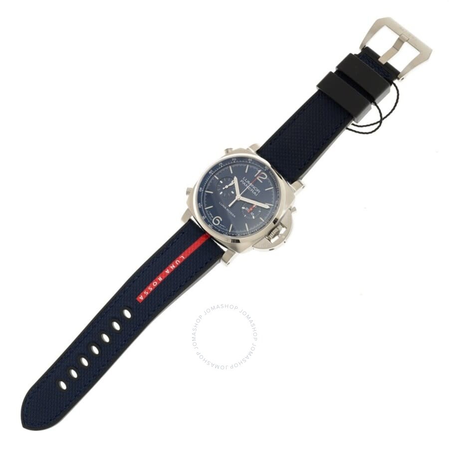 Panerai Luminor Chrono Luna Rossa Chronograph Automatic Blue Dial Men's Watch PAM01303 - 3
