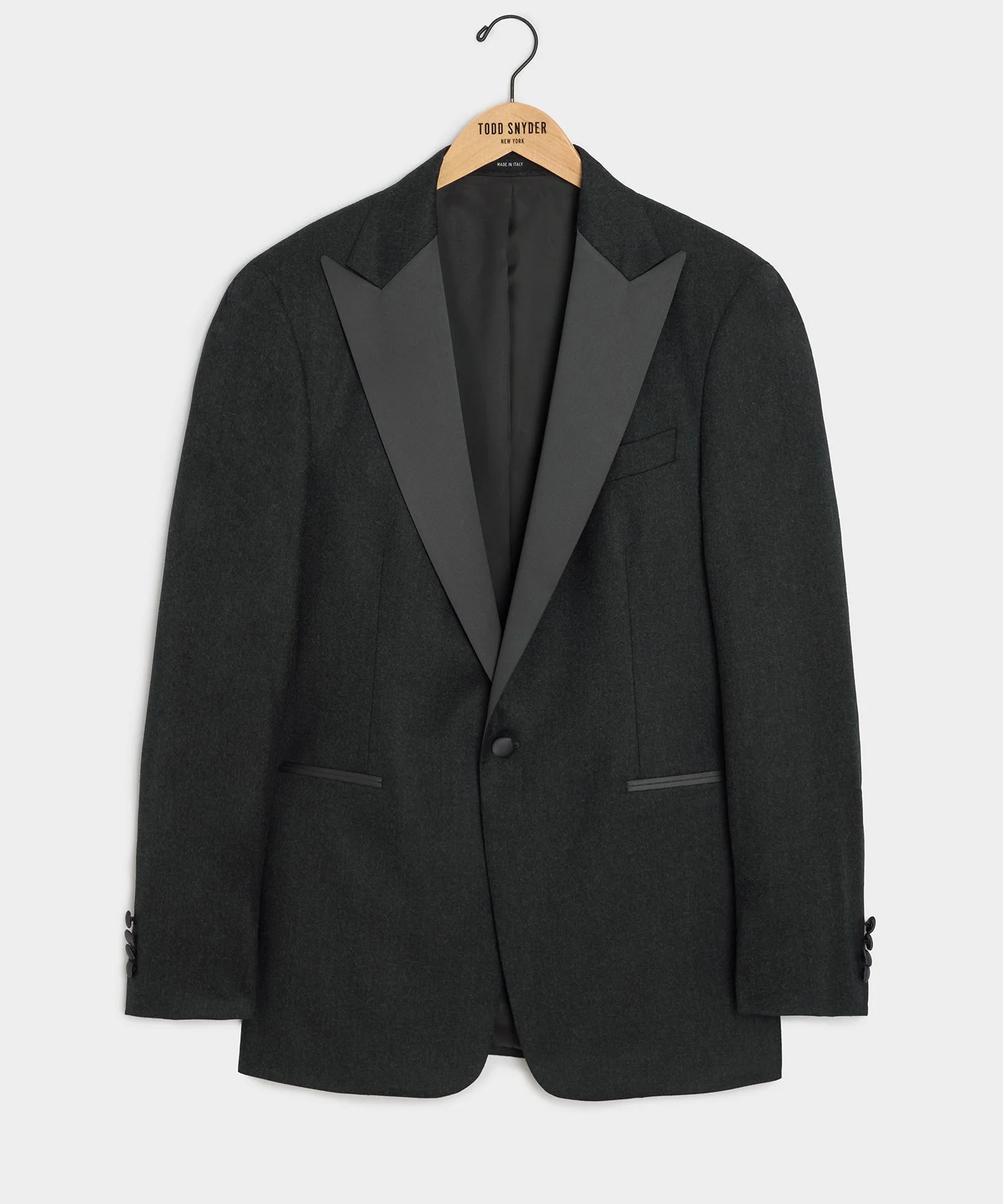 Italian Flannel Tuxedo Jacket - 1