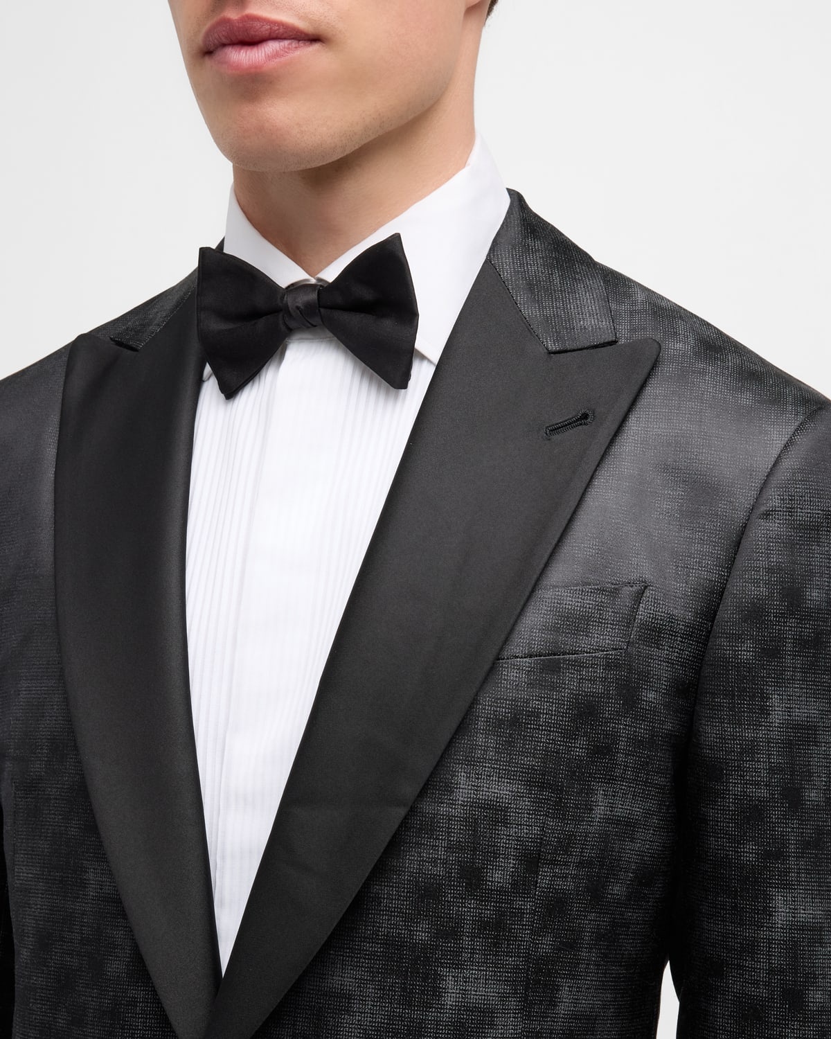 Men's Micro-Dot Peak Dinner Jacket - 2