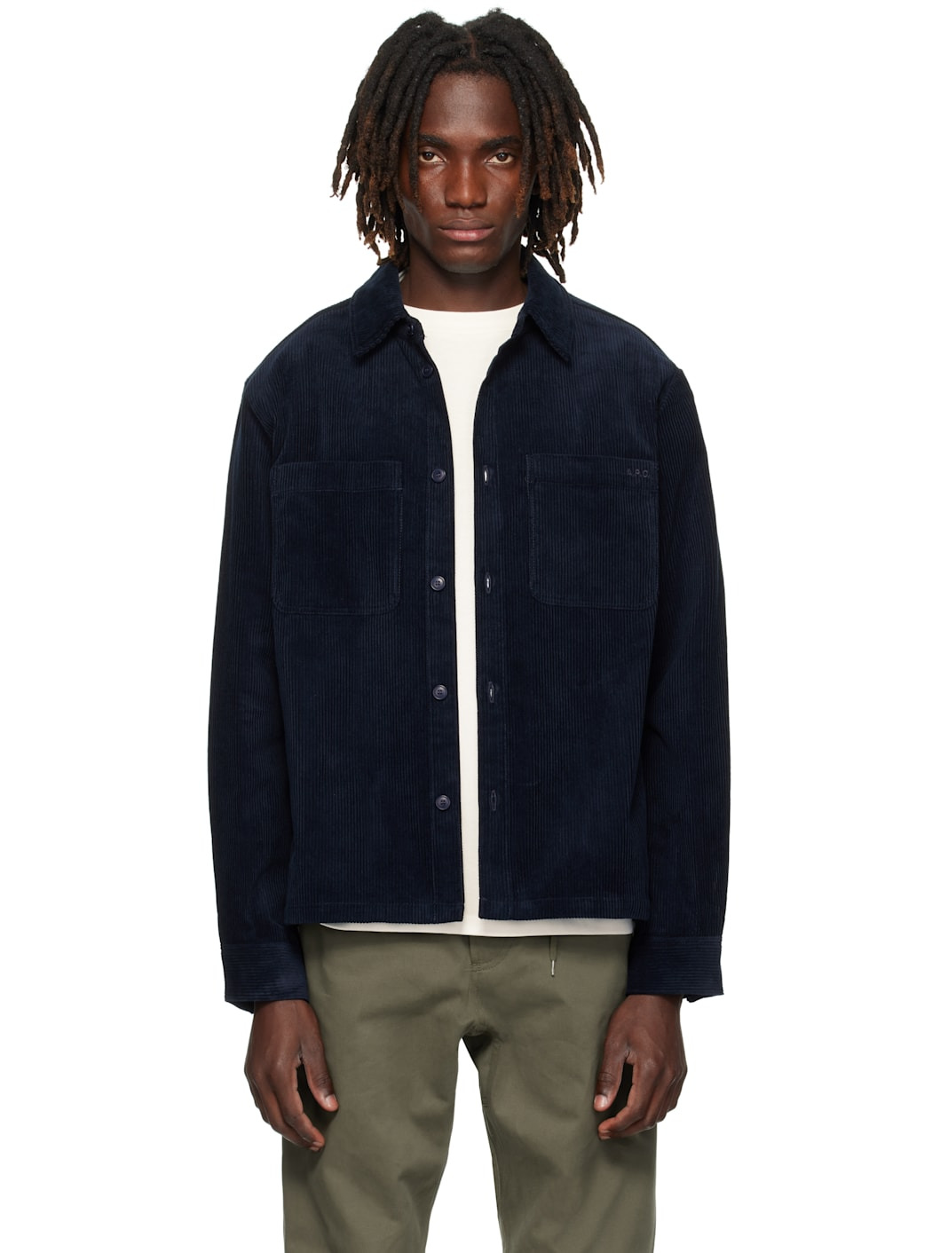 Navy Leon Overshirt - 1