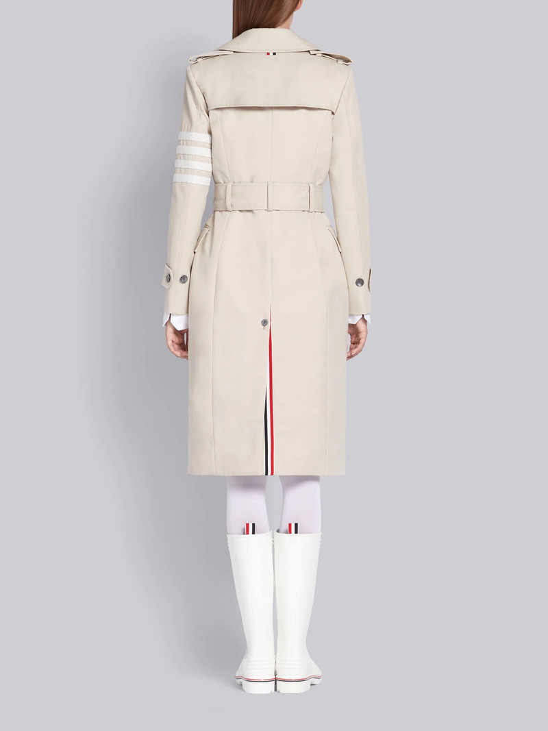 Khaki Cotton Twill Waterproof Classic 4-Bar Trench 3