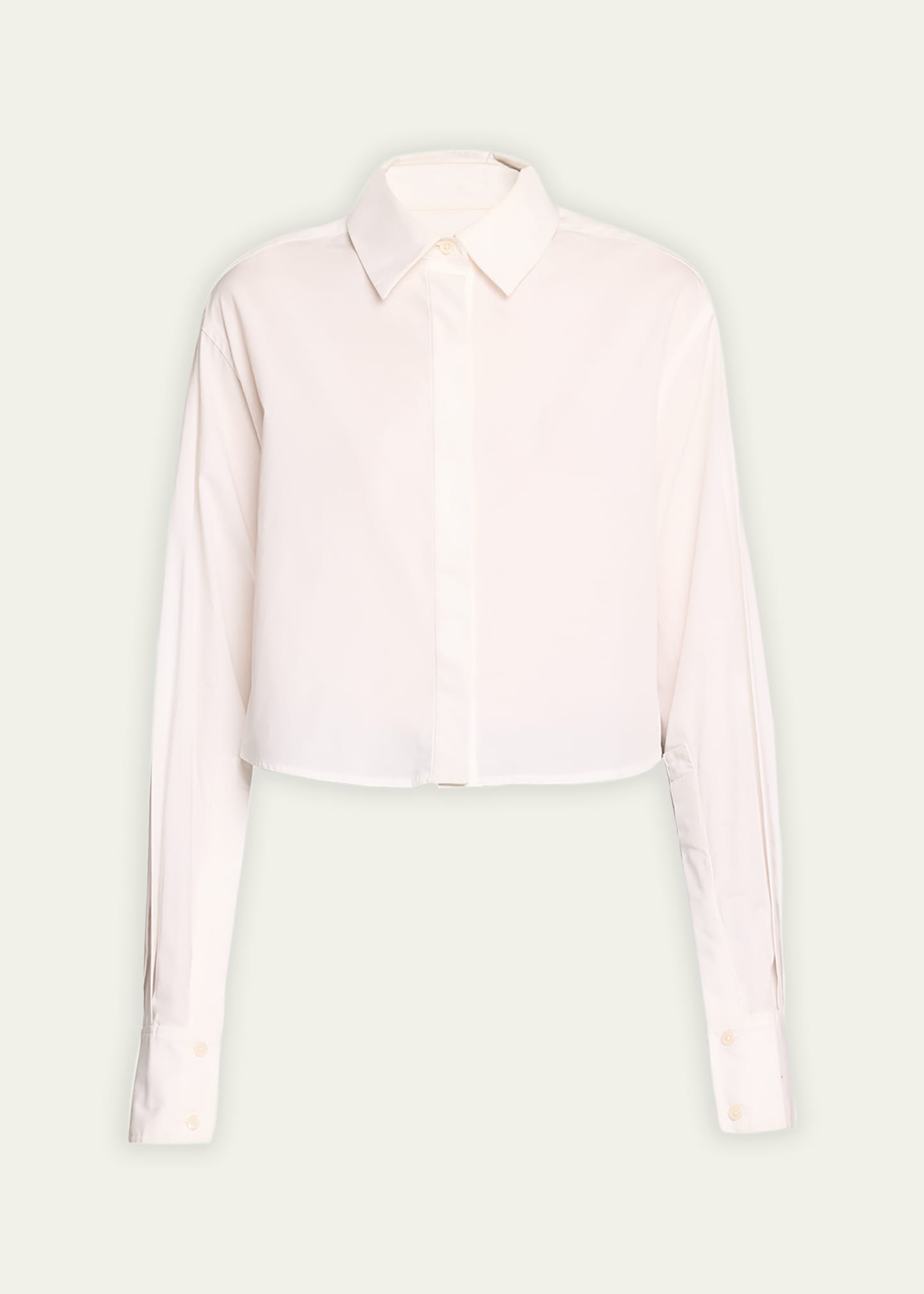 Renata Cropped Button-Front Shirt - 1
