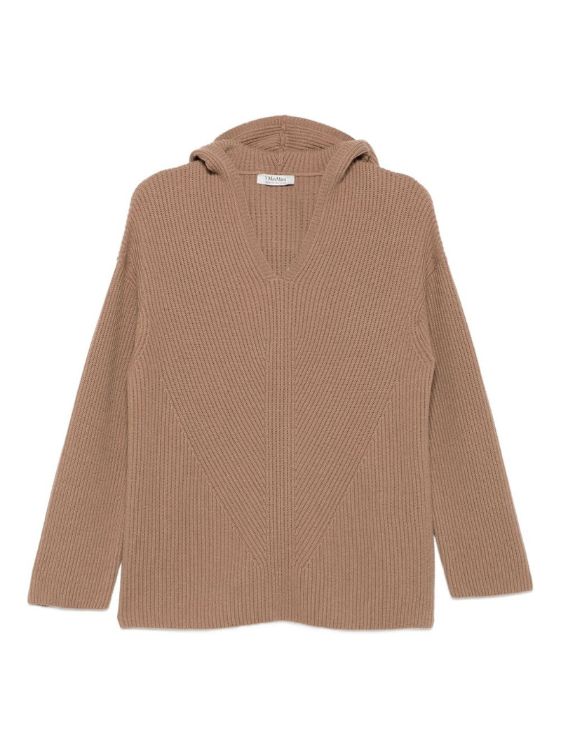 hooded ribbed jumper 1