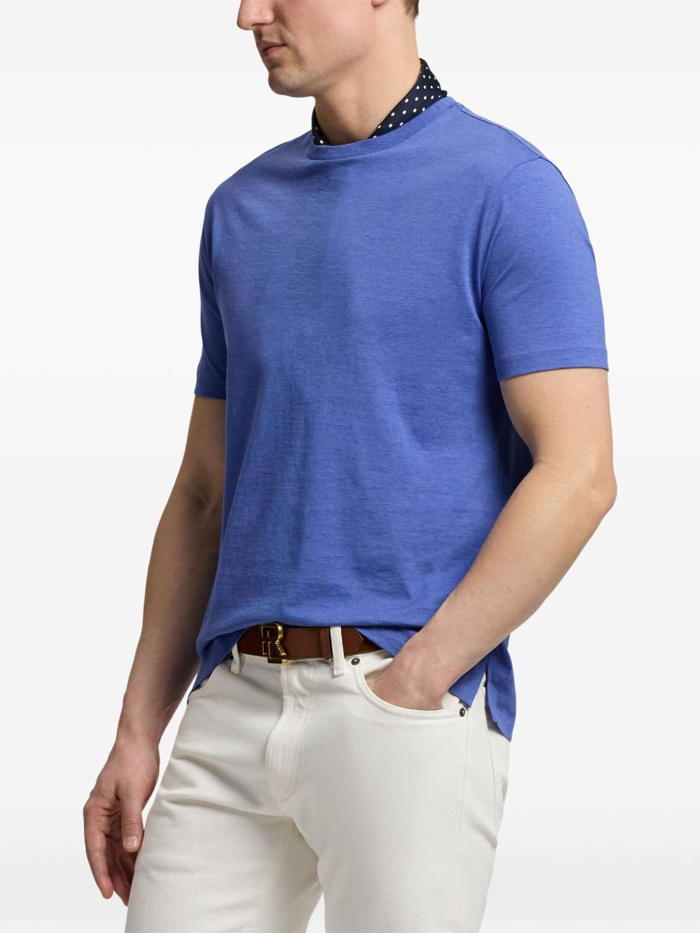 Lisle crew-neck short-sleeve T-shirt - 4