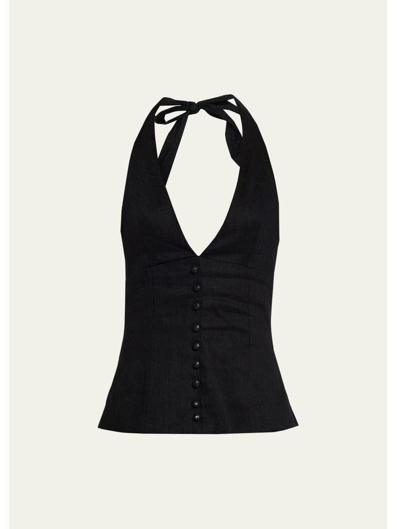 Linen Halter Top 1