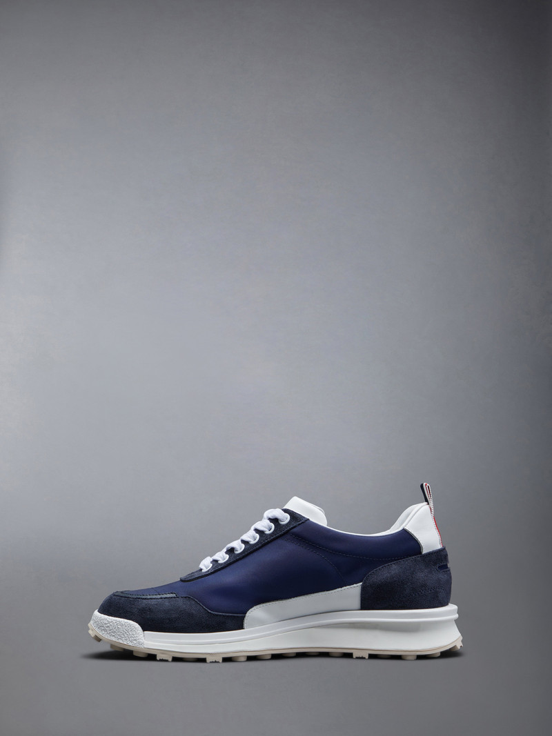 Thom Browne Navy Eco Nylon Alumni Trainer outlook