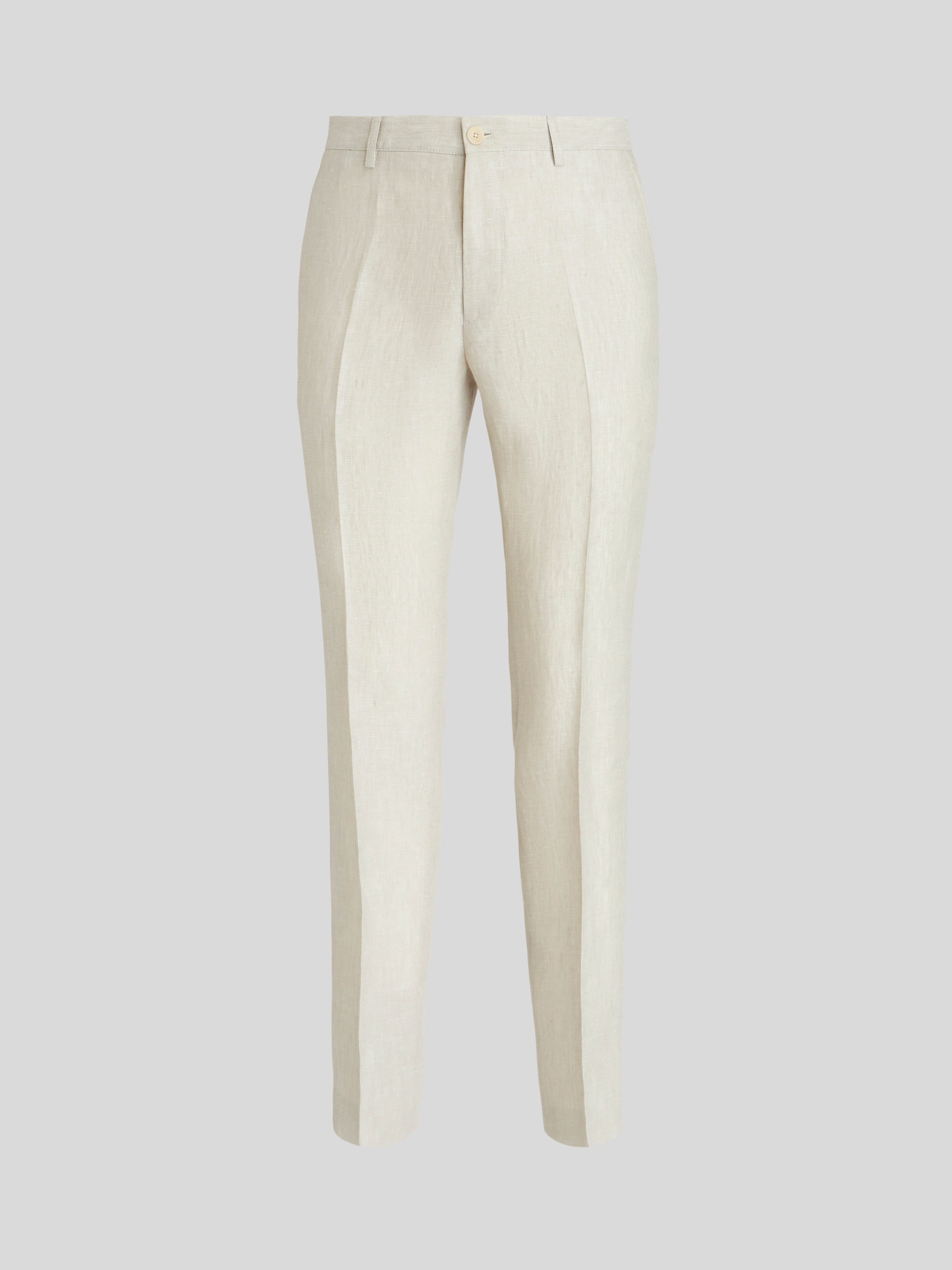 LINEN TROUSERS WITH TUCKS - 1