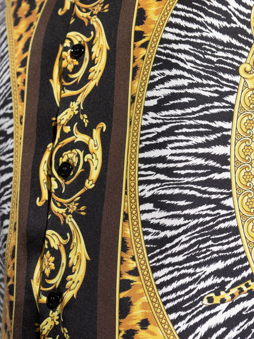 tiger leopard baroque-print shirt - 5