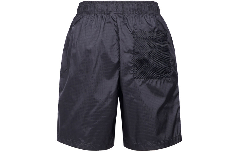 Jordan Air Jordan Jumpman Statement Woven Lacing Solid Color Shorts Black DM1407-010 outlook