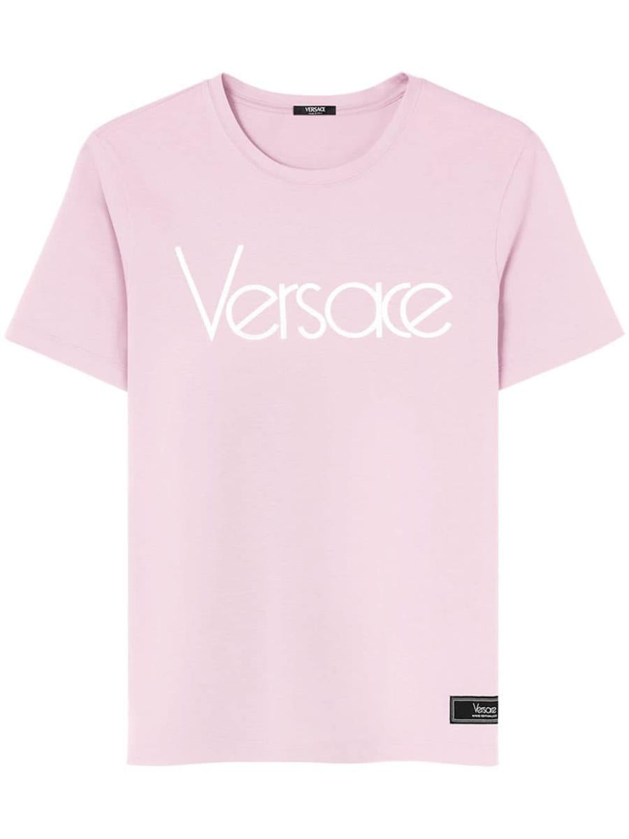 VERSACE VERSACE T-SHIRT WITH LOGO | baltini | REVERSIBLE