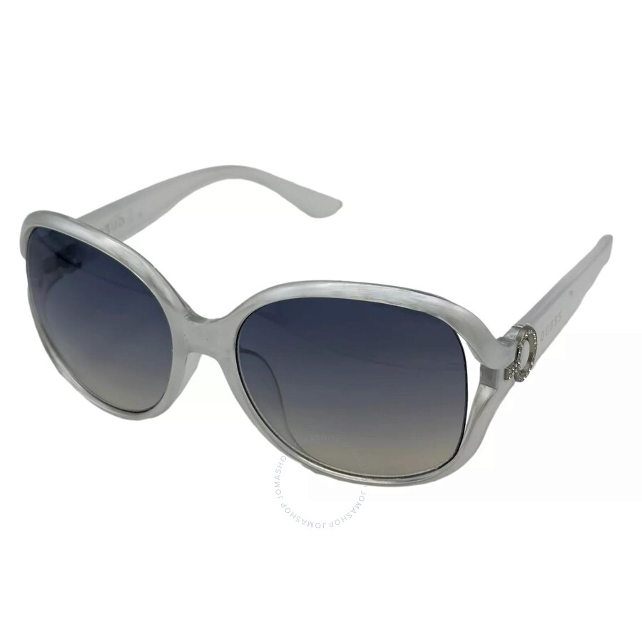 GUESS FACTORY Blue Gradient Square Ladies Sunglasses Other Designers Guess Factory - Guess Factory Blue Gradient  main image 4