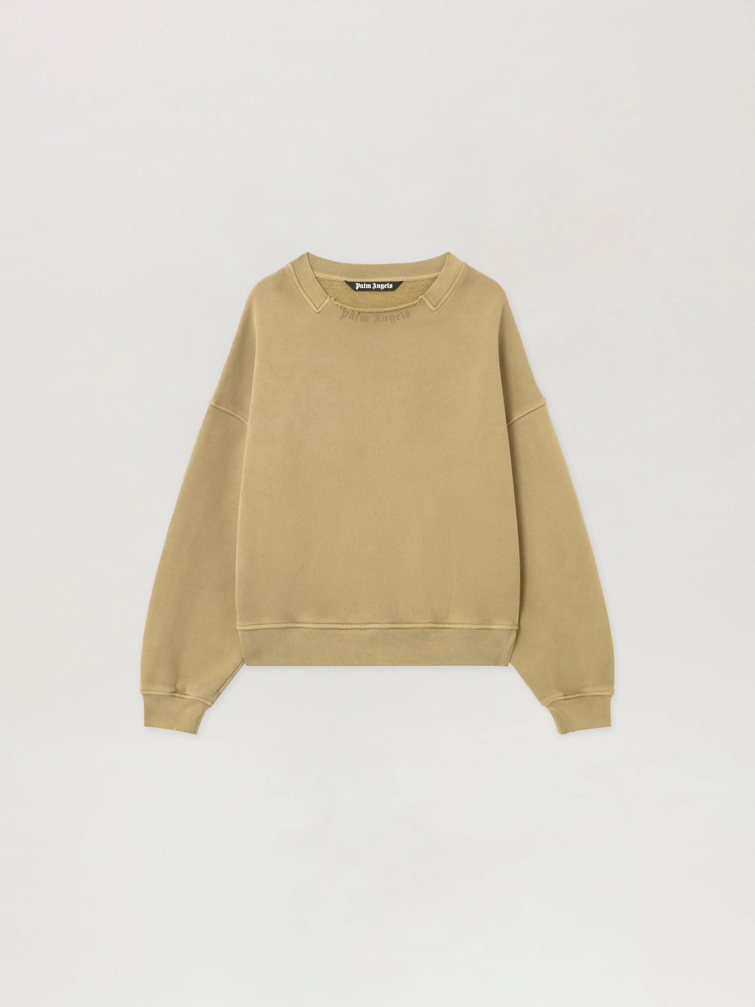 Curved Logo Loose Collar Crew - 1
