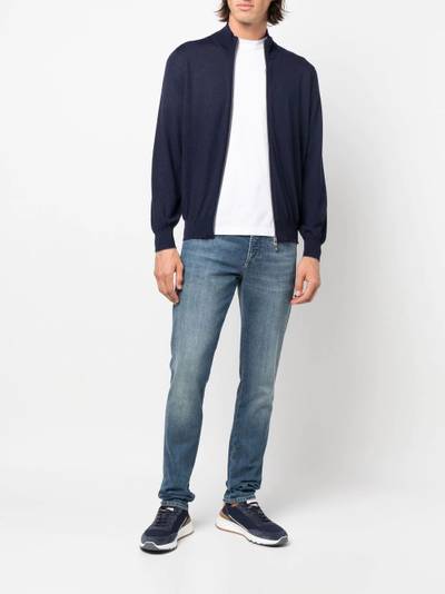 Brunello Cucinelli zipped bomber jacket outlook