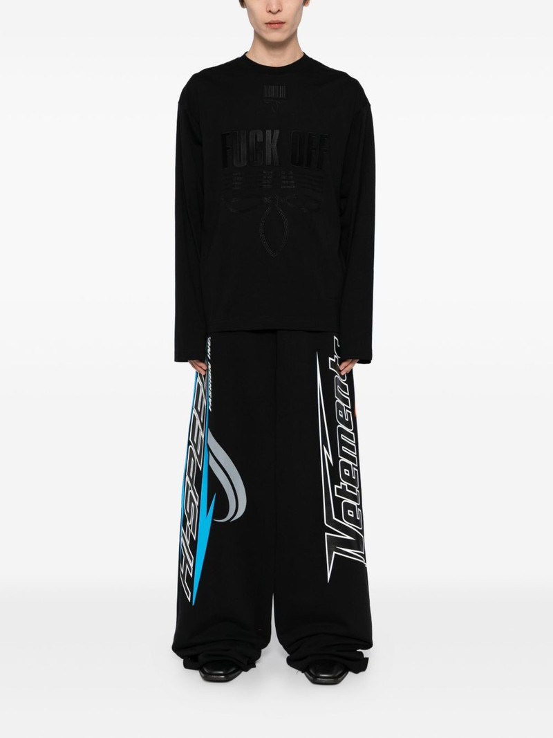VETEMENTS graphic-printed trousers outlook