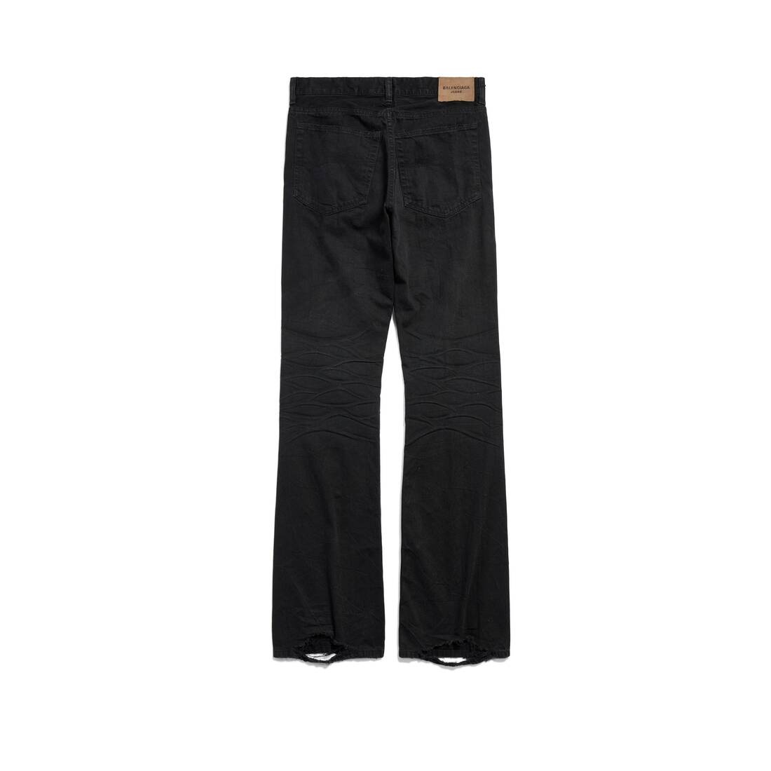 Low Waist Straight Pants in Black - 2