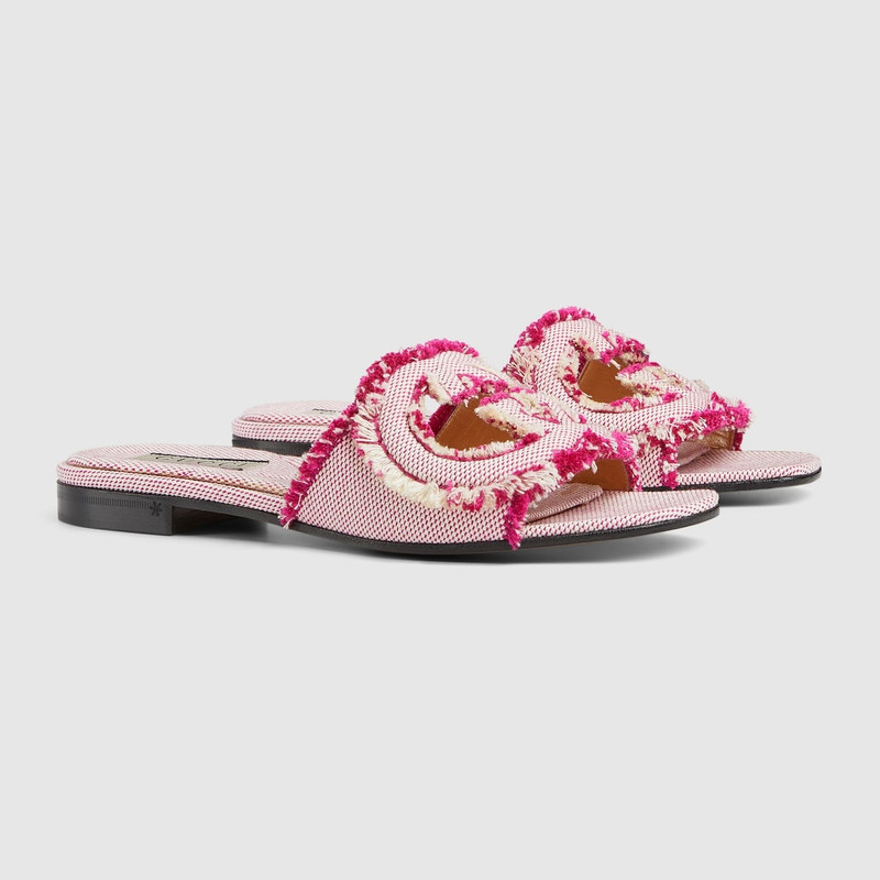 Women's Interlocking G slide sandal 2