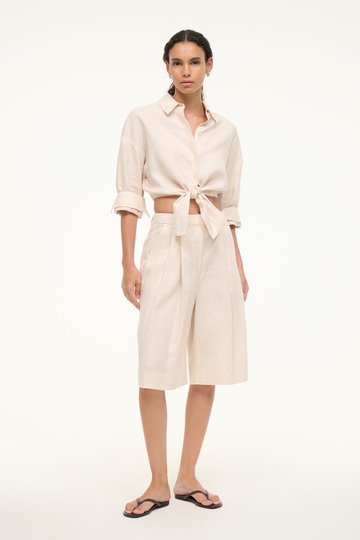 STAUD LISA LINEN TOP NATURAL - 6