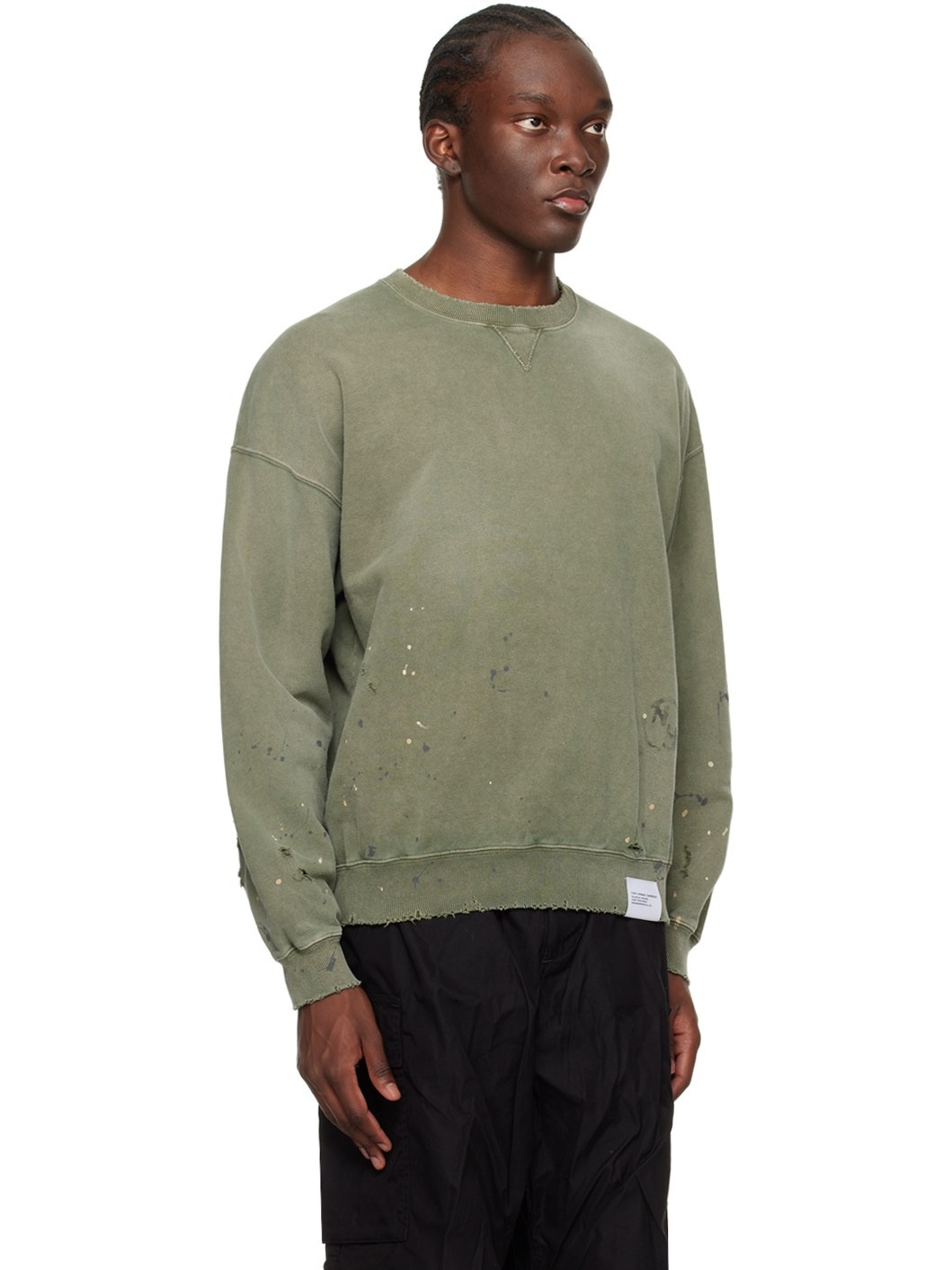 Khaki Damage Sweatshirt - 2