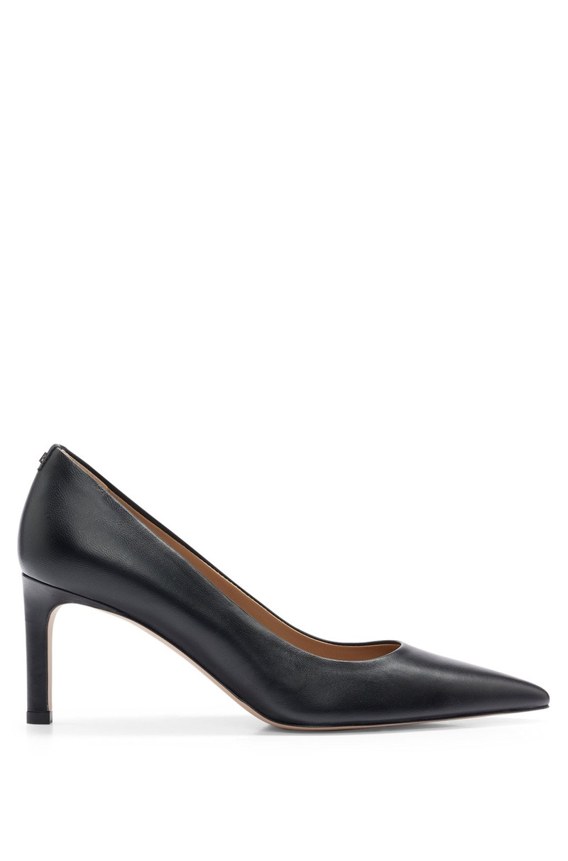 NAPPA-LEATHER PUMPS WITH 7CM HEEL - 1