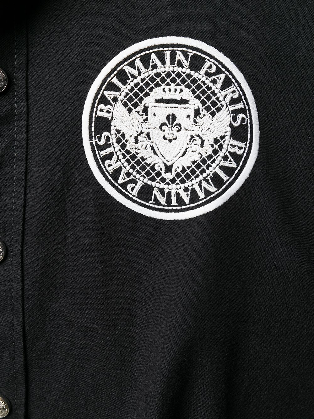 embroidered logo shirt - 5