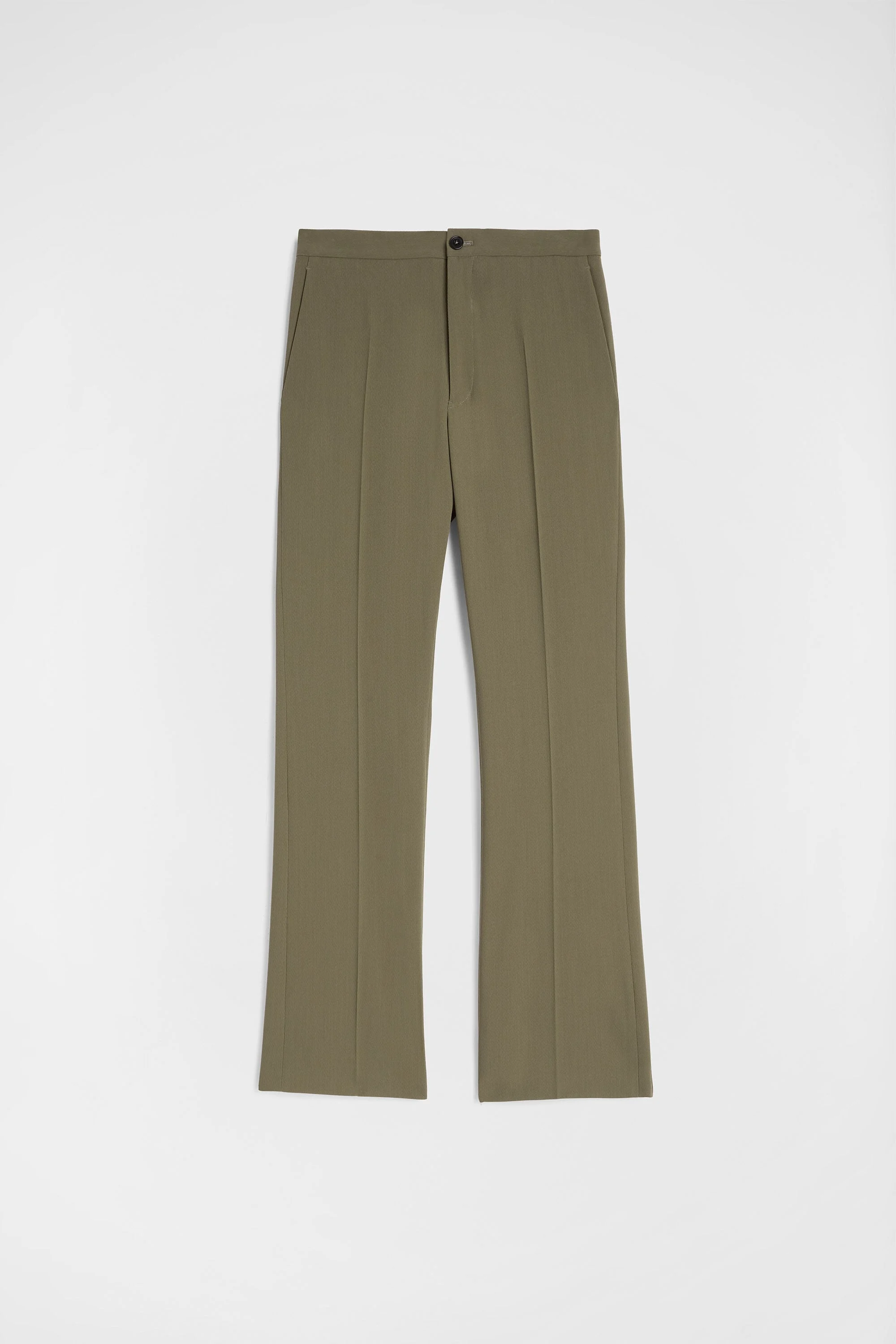 Wool Twill Tailored Trousers - 1