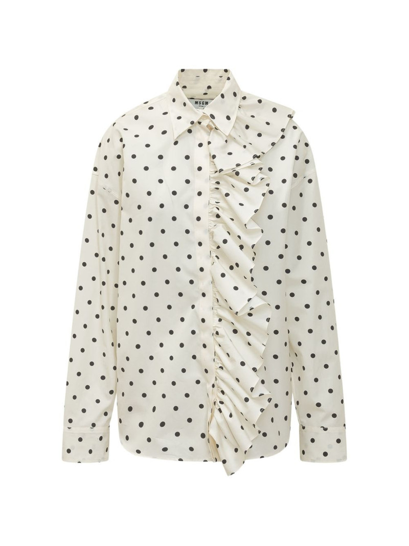 ruffled polka-dot shirt 1