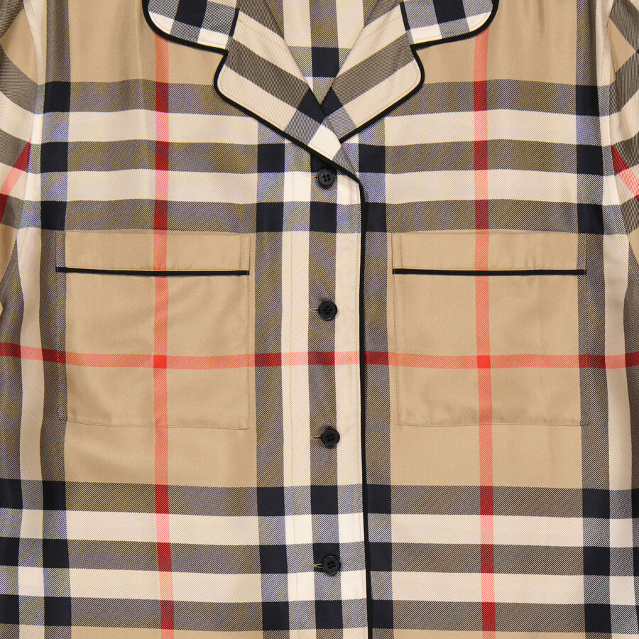 Burberry Archive Beige Vintage Check Pyjama Shirt - 7