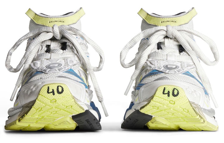 Balenciaga Runner 2.0 Sneakers 'White Yellow and Blue Mesh and Polyurethane' 779066W3RXP9074 - 5