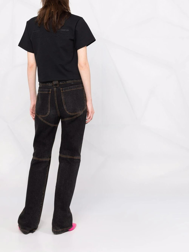Core logo-print cropped T-shirt 6