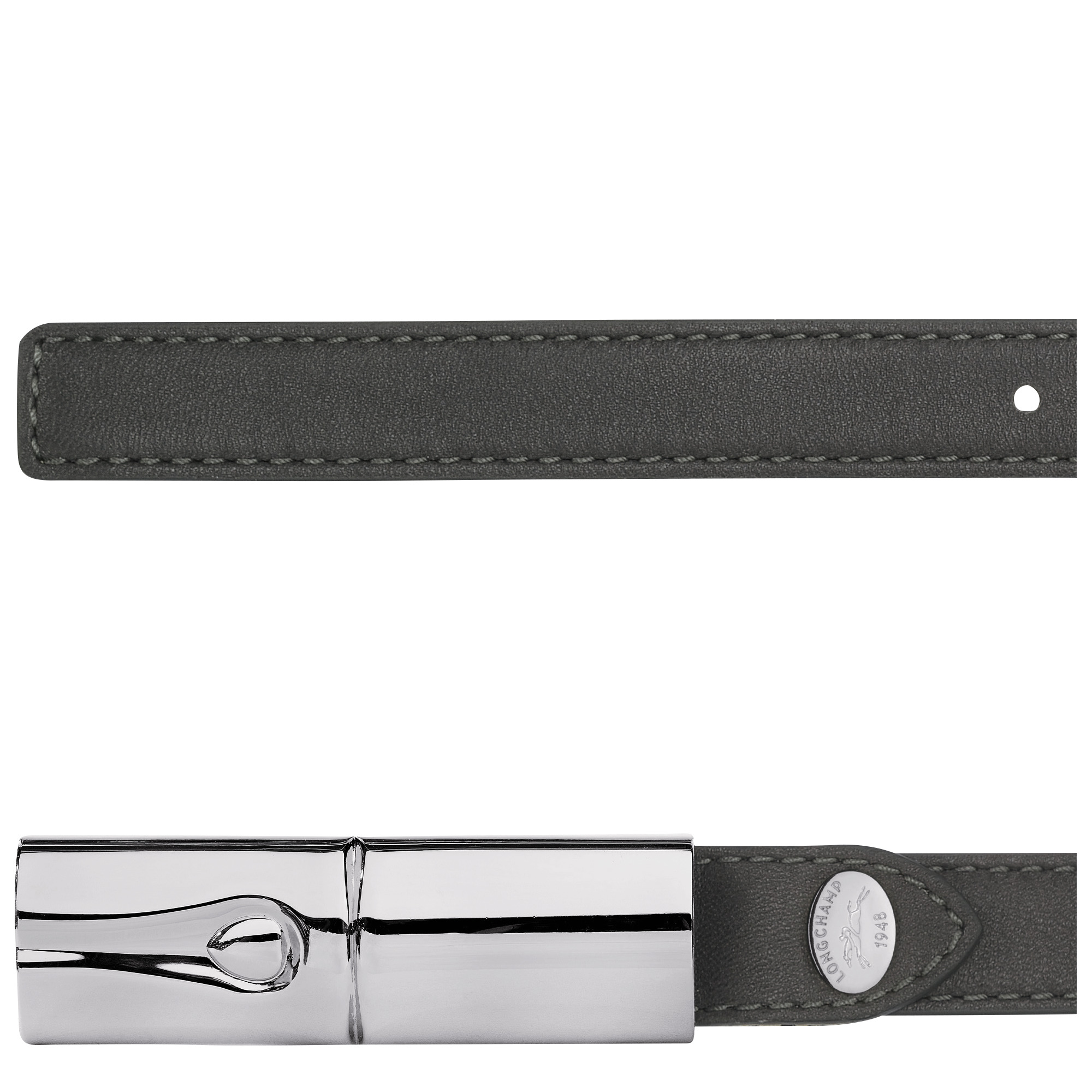 Roseau Essential Ladies' belt Anthracite - Leather - 2