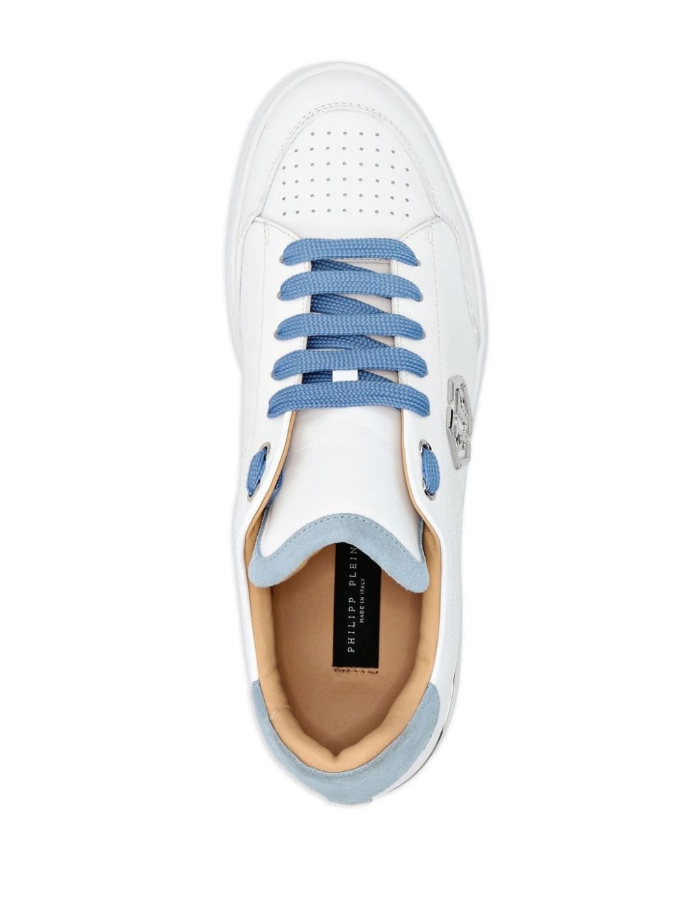 Hexagon panelled low-top sneakers - 3