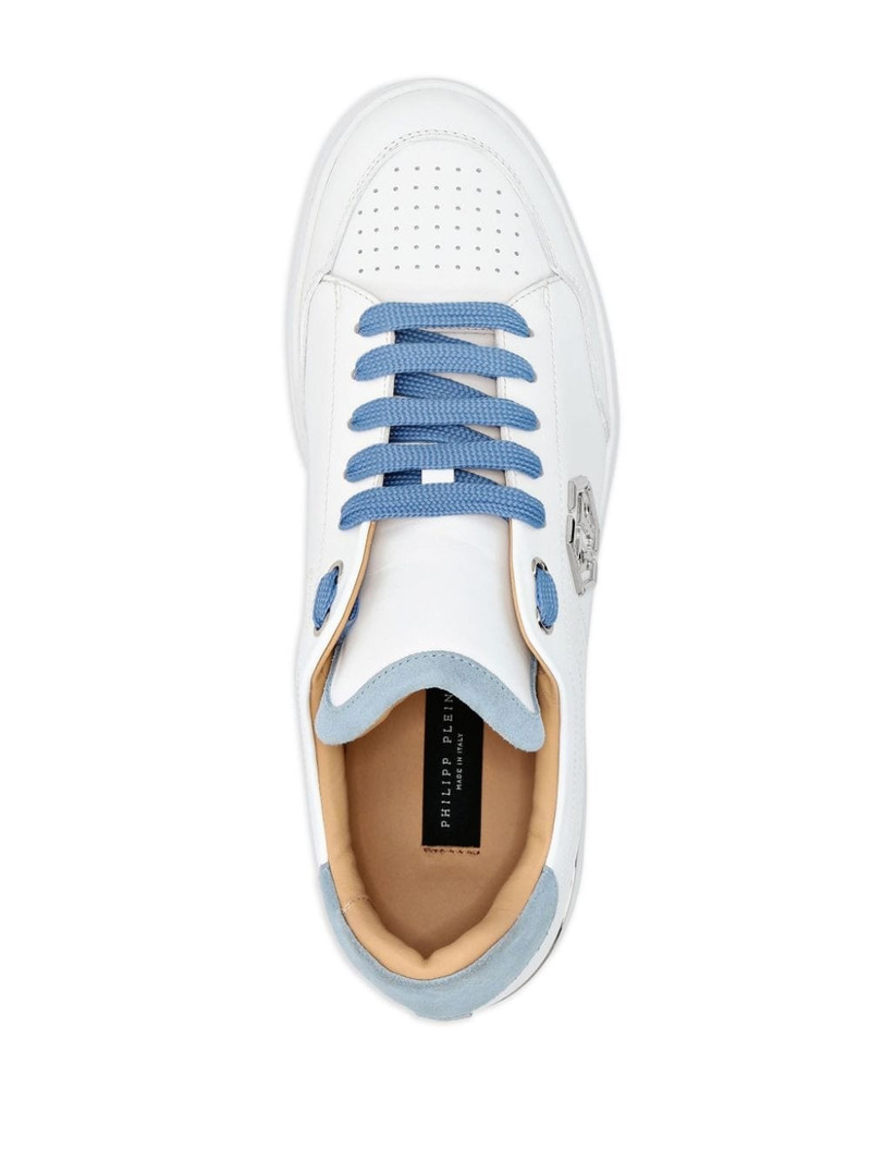 Hexagon panelled low-top sneakers 3