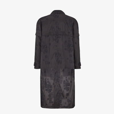 FENDI Black organza trench coat outlook