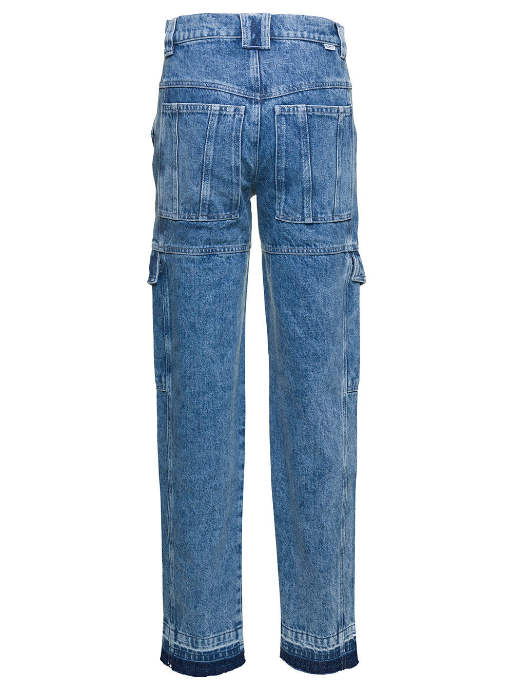 Isabel Marant Etoile Women Blue Denim Cargo Pants With Pockets In Cotton Woman - 2