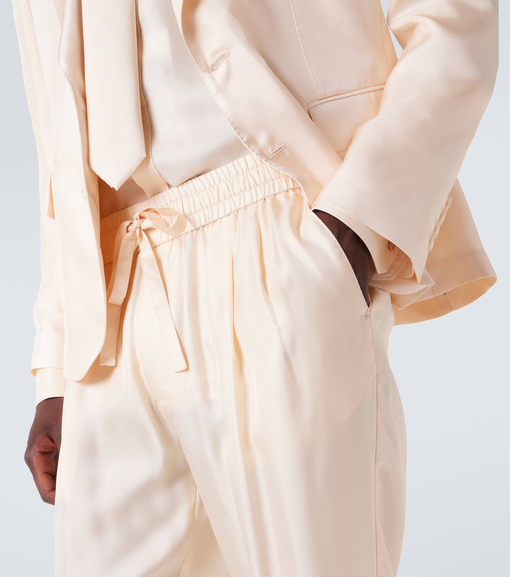 Silk tapered pants - 5