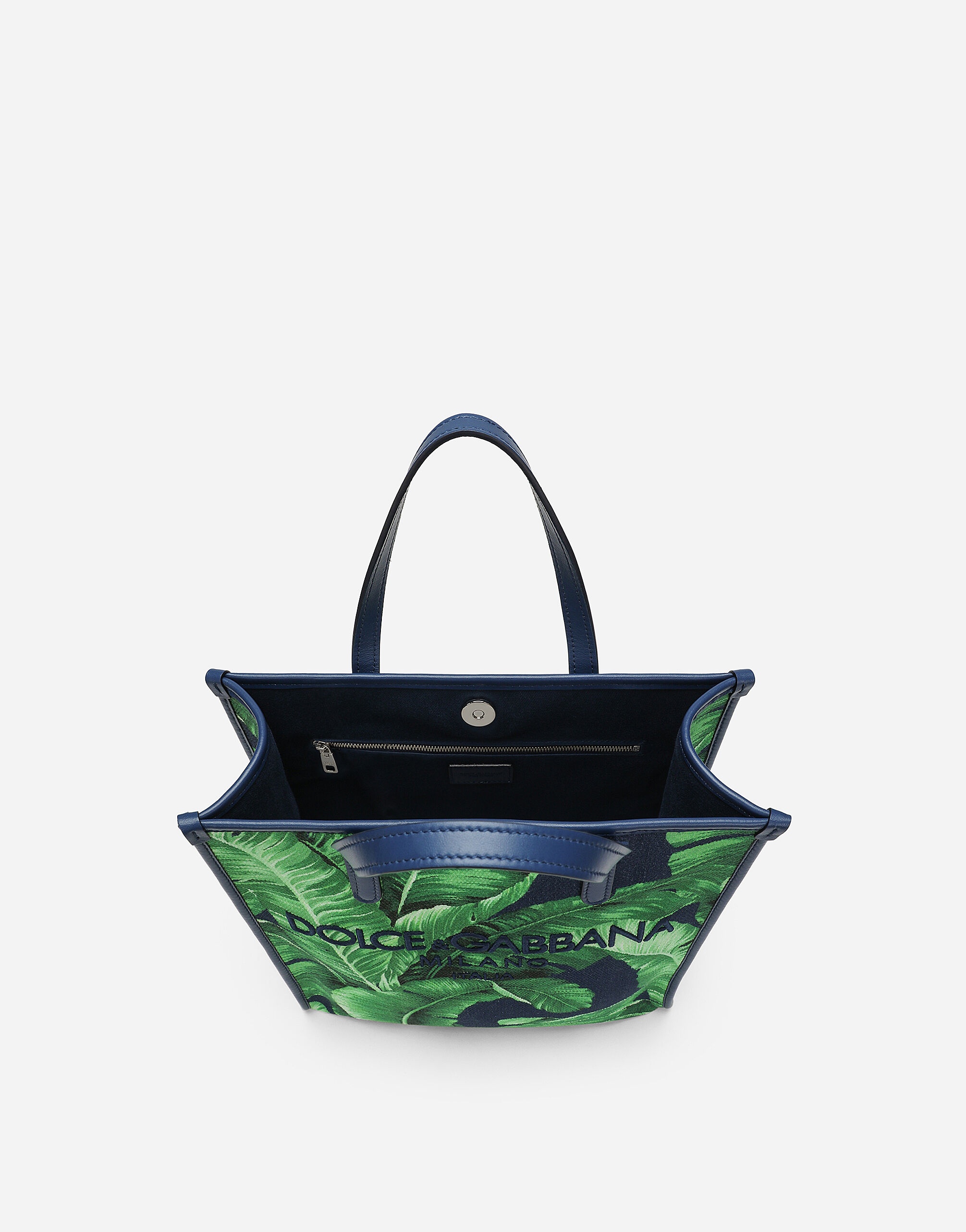 Small printed canvas shopper - 5