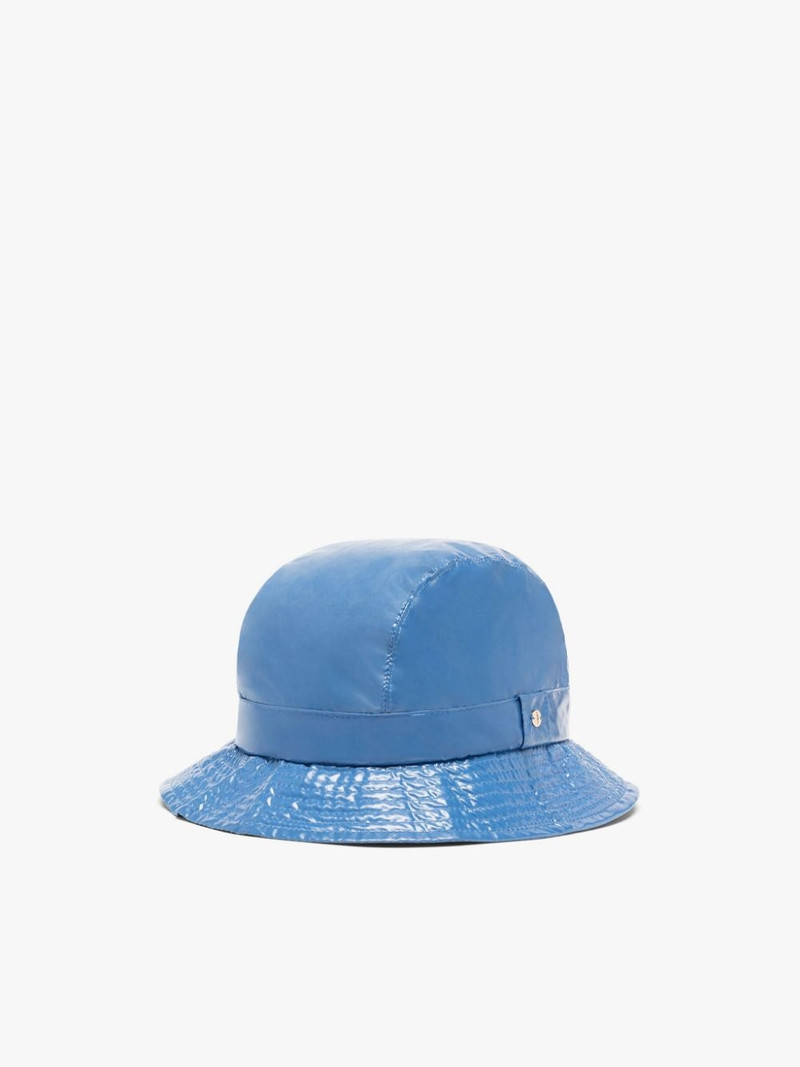 RAINIE POP BLUE NYLON BUCKET HAT 1