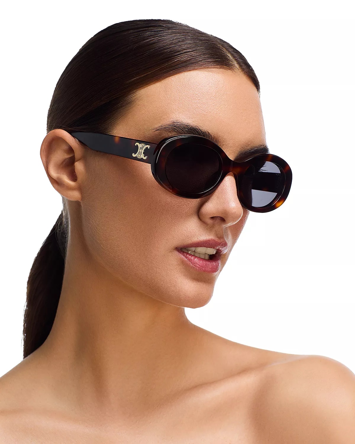 Triomphe Oval Sunglasses, 52mm - 2