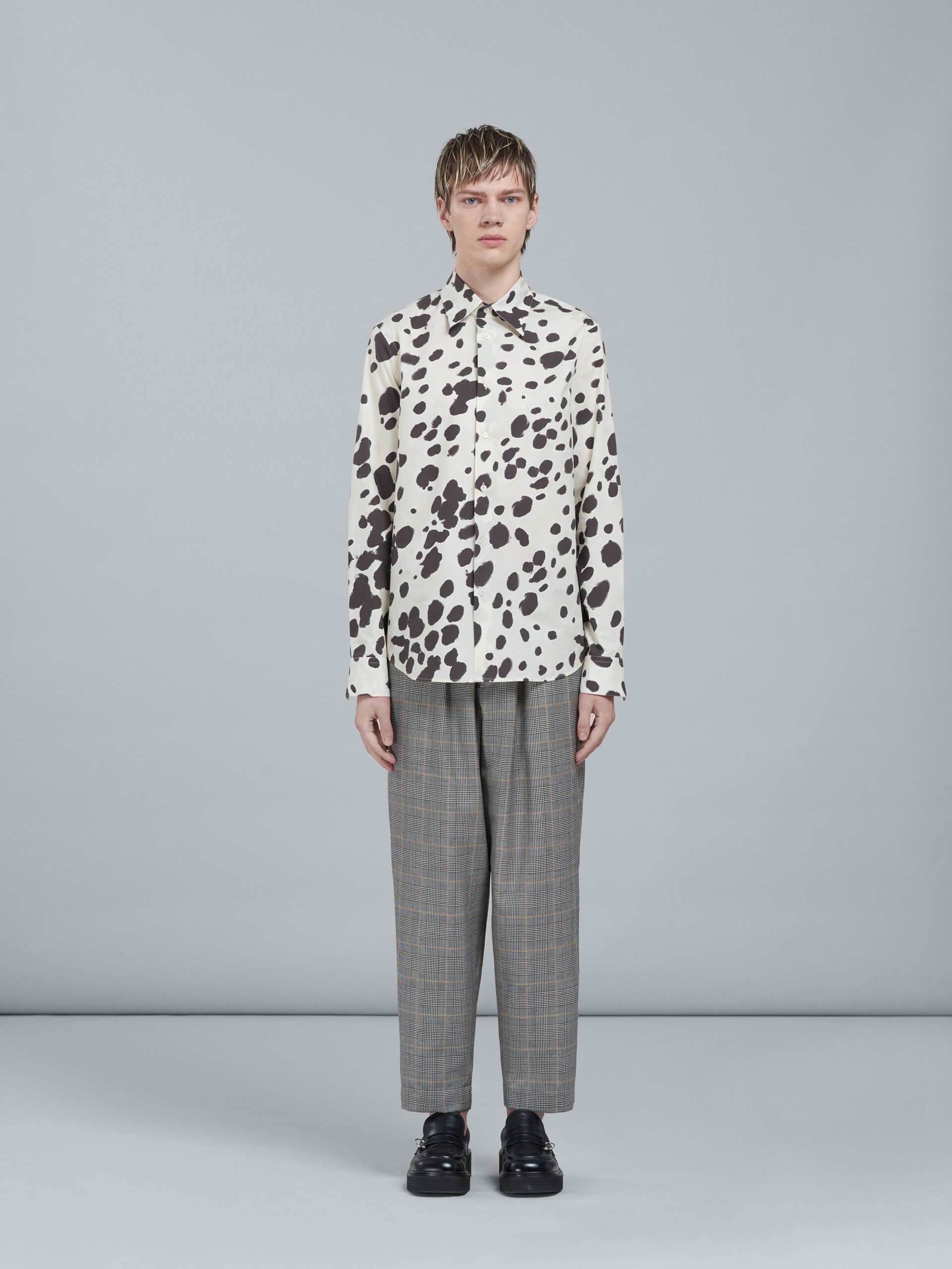 PRINCE OF WALES WOOL PANTS - 2
