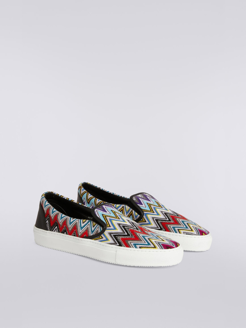 Missoni Slip-on trainers with multicoloured zigzag upper outlook